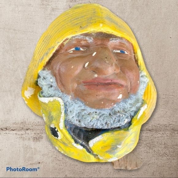 Vintage Seaman Concrete/Chalk? Head - Picture 1 of 13